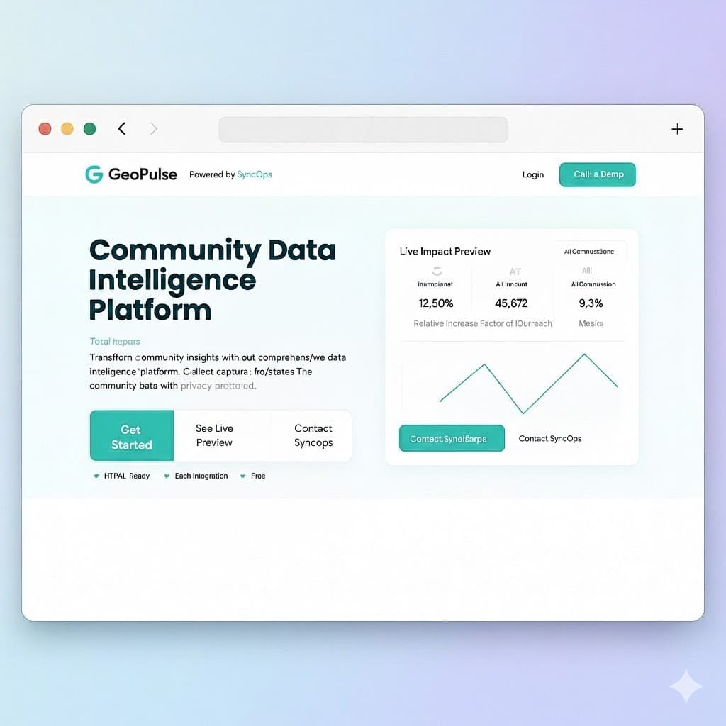 GeoPulse - Geospatial Analytics Platform